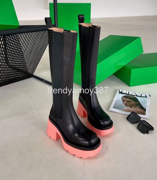 boots long boots women's thick soled martin long below the knee high heels cowhide round end chimney fashion, Black
boots long boots women's thick soled martin long below the knee high heels cowhide round end chimney fashion, Black