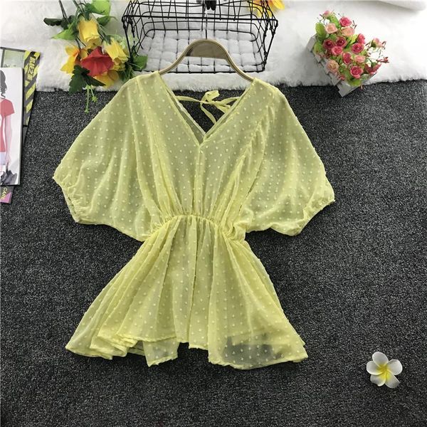 summer women loose chiffon pullovers batwing sleeve peplum woman dot chiffon lady loose pelum shirts dot1, White
summer women loose chiffon pullovers batwing sleeve peplum woman dot chiffon lady loose pelum shirts dot1, White