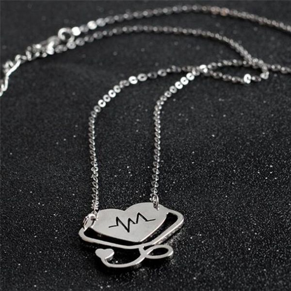 chains pinksee 1 pc friends electrocardiogram heart pendant necklace fashion jewelry accessory party gifts, Silver
chains pinksee 1 pc friends electrocardiogram heart pendant necklace fashion jewelry accessory party gifts, Silver