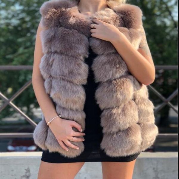 new women import faux fox fur silver vest coat warm fur vest jacket high grade faux womens winter coat outwear, Black
new women import faux fox fur silver vest coat warm fur vest jacket high grade faux womens winter coat outwear, Black