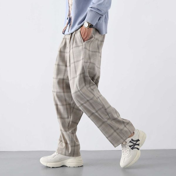 autumn and winter men's fashion loose casual pants, Black