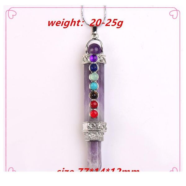 1pc natural stone pencil point pendulum for dowsing 7 chakra wand reiki quartz crystal pendant pendulo meditation spirit qyldlp, Black
1pc natural stone pencil point pendulum for dowsing 7 chakra wand reiki quartz crystal pendant pendulo meditation spirit qyldlp, Black