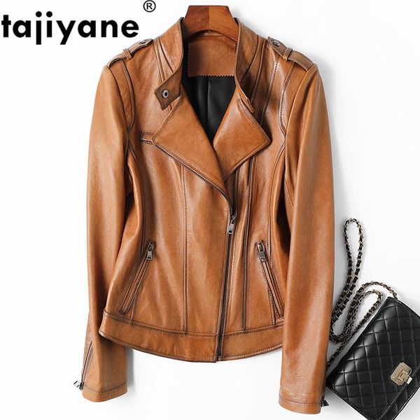 women's leather & faux real genuine jacket women jackets sheepskin coat 2021 spring korean short moto coats woman clothes yr8860 wpy73, Black
women's leather & faux real genuine jacket women jackets sheepskin coat 2021 spring korean short moto coats woman clothes yr8860 wpy73, Black