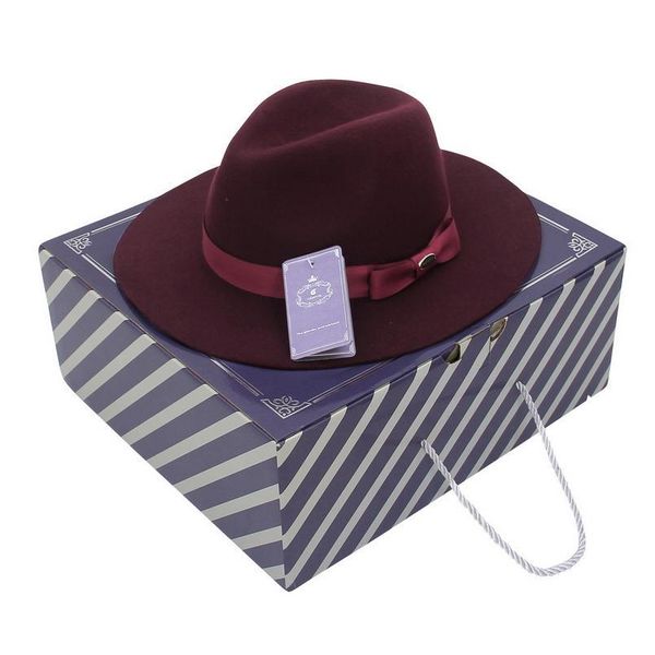 gemvie brand 100% wool hat wine red floppy wide brim women fedora felt hat striped band winter panama jazz cap, Black;white
gemvie brand 100% wool hat wine red floppy wide brim women fedora felt hat striped band winter panama jazz cap, Black;white