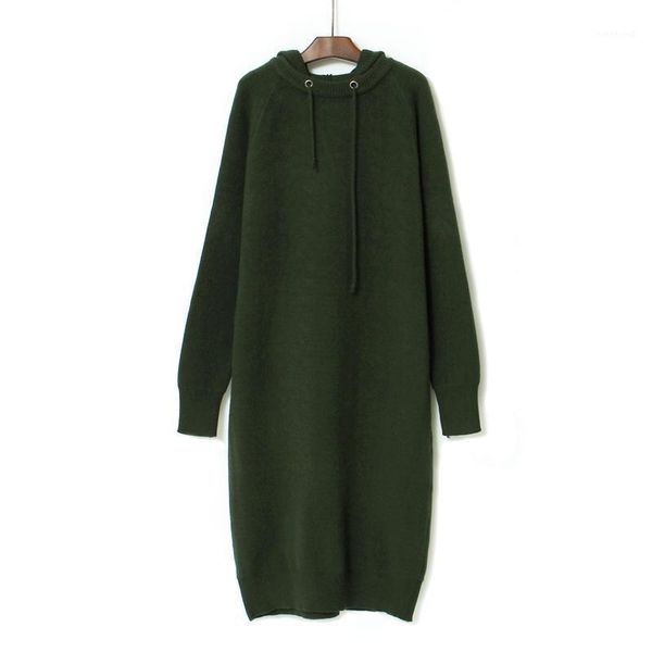 hair hooded knee length thick sweater dress for women 2020 new fall / winter pullover loose long sleeve knitted dress1, Black;gray
hair hooded knee length thick sweater dress for women 2020 new fall / winter pullover loose long sleeve knitted dress1, Black;gray