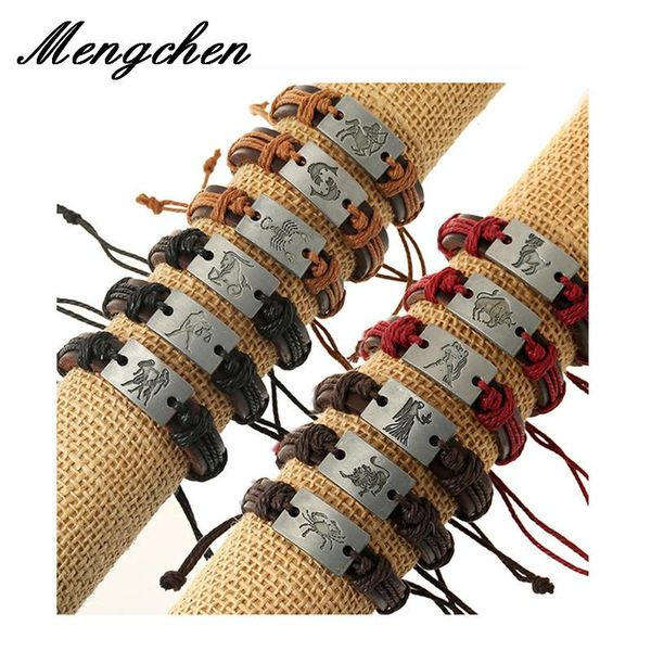charm bracelets 12pcs/lot fashion 12 constellations zodiac signs bracelet with rope lacing adjustable black leather for men wome, Golden;silver
charm bracelets 12pcs/lot fashion 12 constellations zodiac signs bracelet with rope lacing adjustable black leather for men wome, Golden;silver