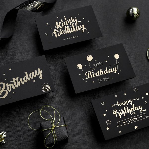 black birthday greeting card bronzing invitations postcard wishes blessing message cards small card blank with envelope
black birthday greeting card bronzing invitations postcard wishes blessing message cards small card blank with envelope
