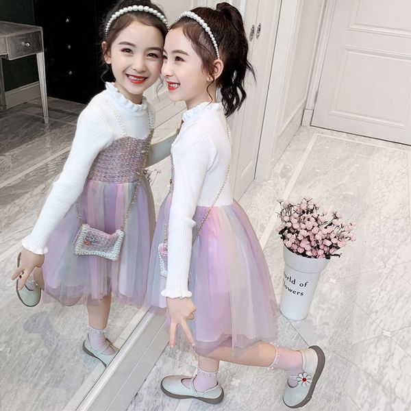 2020 middle girls' spring children's autumn new and big children korean version small fragrance rainbow lace collar woolen drs wki, Red;yellow
2020 middle girls' spring children's autumn new and big children korean version small fragrance rainbow lace collar woolen drs wki, Red;yellow