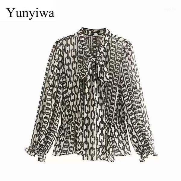 new women vintage chain printing casual smock shirts blouses women bow tied business roupas autumn femininas chemise 1, White
new women vintage chain printing casual smock shirts blouses women bow tied business roupas autumn femininas chemise 1, White