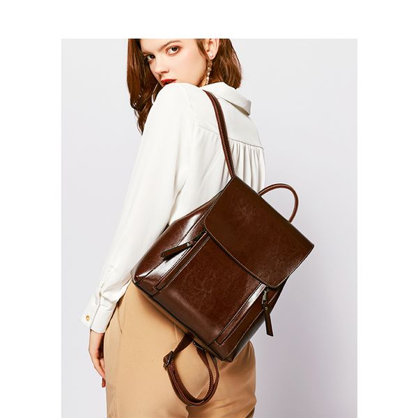 kudou designer double shoulder women's leather 2020 new british style versatile cowhide large capacity backpack
kudou designer double shoulder women's leather 2020 new british style versatile cowhide large capacity backpack