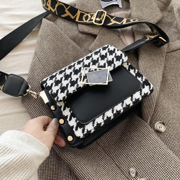 shine houndstooth crossbody bags for women 2020 brand designer small simple fashion shoulder bag lady luxury bags
shine houndstooth crossbody bags for women 2020 brand designer small simple fashion shoulder bag lady luxury bags