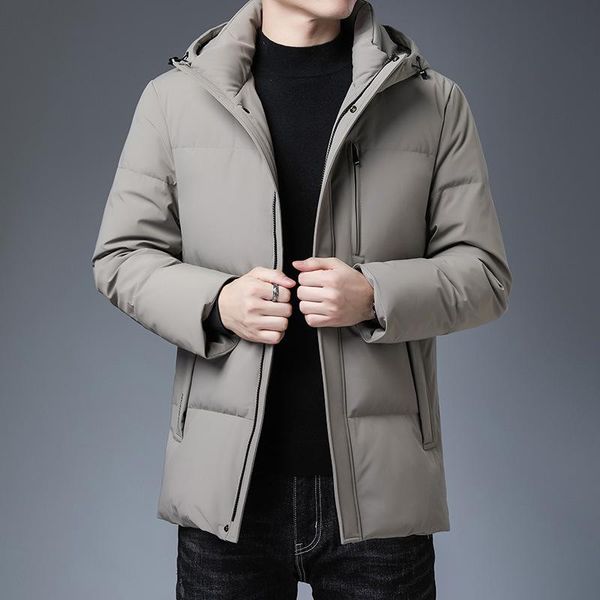 mens down jacket new autumn and winter casual handsome menswear youth warm thickened hooded gray duck velvet, Black
mens down jacket new autumn and winter casual handsome menswear youth warm thickened hooded gray duck velvet, Black
