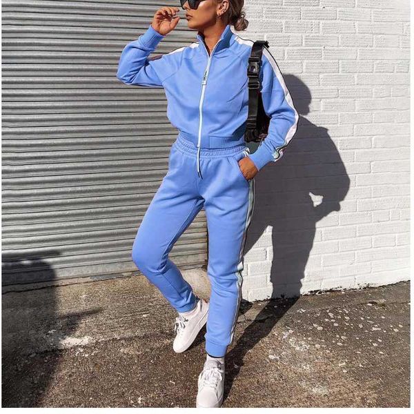 women's running 2-piece suit grey zipper standing collar + elastic waist drawstring elastic pants pink yoga sportswear, Black;blue
women's running 2-piece suit grey zipper standing collar + elastic waist drawstring elastic pants pink yoga sportswear, Black;blue