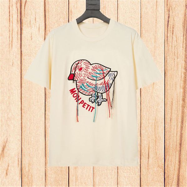 famous stylist womens t shirts 2021 summer men women couples bird embroidery tshirt street fashion cotton tees for woman, White
famous stylist womens t shirts 2021 summer men women couples bird embroidery tshirt street fashion cotton tees for woman, White
