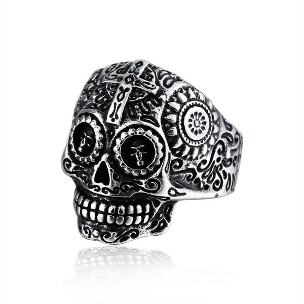 cluster rings stainless steel punk biker skull skeleton ring unique fashion rock 316l jewelry, Golden;silver
cluster rings stainless steel punk biker skull skeleton ring unique fashion rock 316l jewelry, Golden;silver