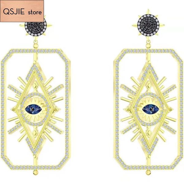 qsjie high-quality swa.square high-grade temperament lady charming earrings fashion jewelry, White
qsjie high-quality swa.square high-grade temperament lady charming earrings fashion jewelry, White