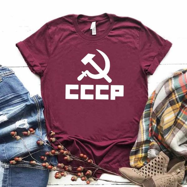 cccp russian women tshirt cotton casual funny t shirt gift for lady yong girl tee drop ship s-740, White
cccp russian women tshirt cotton casual funny t shirt gift for lady yong girl tee drop ship s-740, White