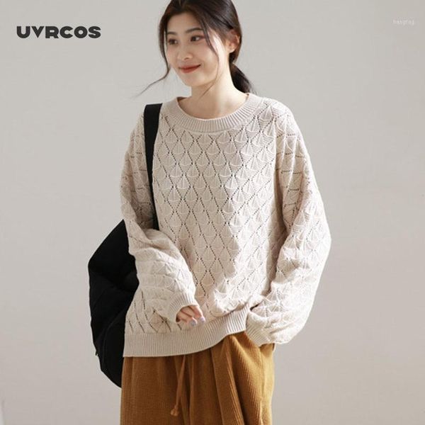 uvrcos loose casual hollowed out o-neck long sleeve knitwear sweater 2020 autumn new simple comfortable women fashion sweater1, White;black
uvrcos loose casual hollowed out o-neck long sleeve knitwear sweater 2020 autumn new simple comfortable women fashion sweater1, White;black