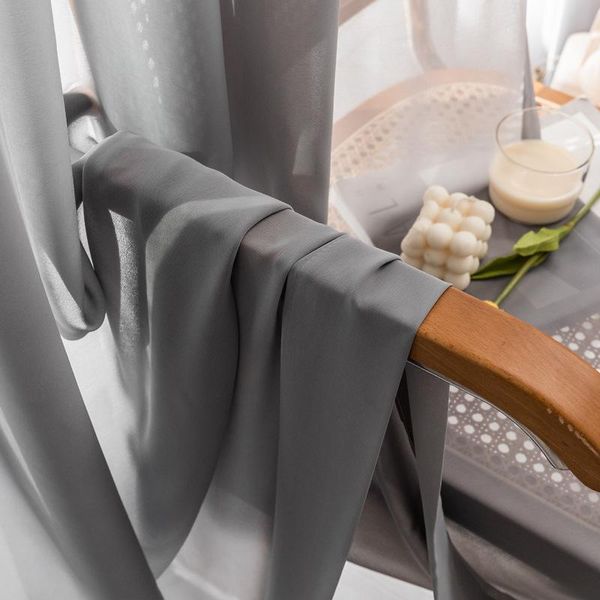 luxury grey light transmission impermeable tulle curtain solid soft voile for living room bedroom shade curtain matching yarn #4
luxury grey light transmission impermeable tulle curtain solid soft voile for living room bedroom shade curtain matching yarn #4