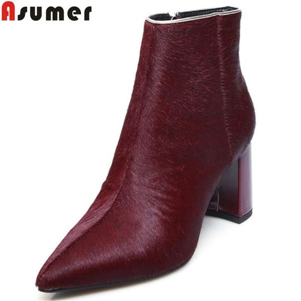 boots asumer 2021 autumn winter fashion pointed toe women zip elegant ankle horsehair ladies prom big size 34-43, Black
boots asumer 2021 autumn winter fashion pointed toe women zip elegant ankle horsehair ladies prom big size 34-43, Black