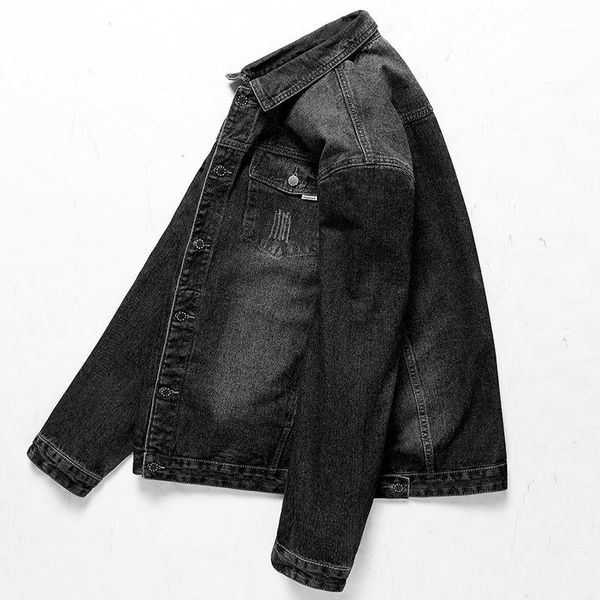 2019 new solid casual slim mens denim jacket plus size 8xl 7xl 6xl 5xl bomber jacket men cowboy men's jean jacke1, Black;brown
2019 new solid casual slim mens denim jacket plus size 8xl 7xl 6xl 5xl bomber jacket men cowboy men's jean jacke1, Black;brown