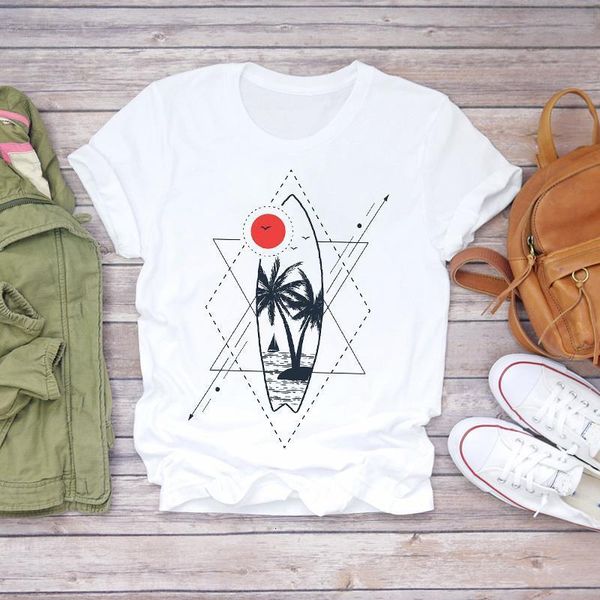 women short sleeve beach holiday fashion 90s print clothes lady t-shirts womens t shirt ladies graphic female tee t-shirt, White
women short sleeve beach holiday fashion 90s print clothes lady t-shirts womens t shirt ladies graphic female tee t-shirt, White