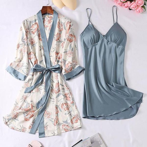 Kimono Robe Gown Sexy 2PCS Nightwear Sleep Set For Female Soft Nightdress Nightwear Casual Sleepwear Intimate Lingerie, 2pcs green
Kimono Robe Gown Sexy 2PCS Nightwear Sleep Set For Female Soft Nightdress Nightwear Casual Sleepwear Intimate Lingerie, 2pcs green
