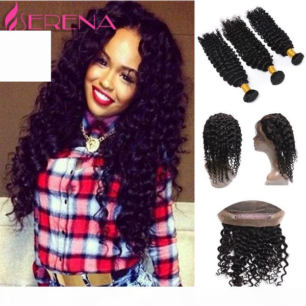 brazilian deep wave hair weave bundles 360 lace frontal closure with bundles brazilian virgin hair brazilian hair weave bundles, Black;brown
brazilian deep wave hair weave bundles 360 lace frontal closure with bundles brazilian virgin hair brazilian hair weave bundles, Black;brown