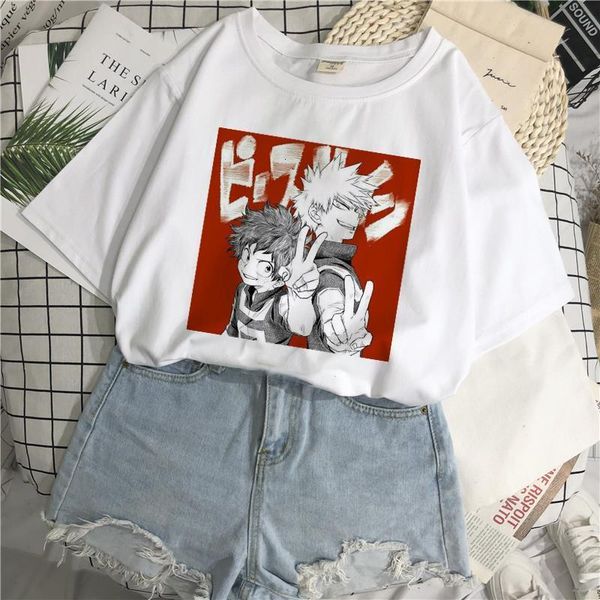 japanese cute fun my hero academy printing casual harajuku fashion round neck short sleeve t-shirt summer new kawaii women's clo, White
japanese cute fun my hero academy printing casual harajuku fashion round neck short sleeve t-shirt summer new kawaii women's clo, White