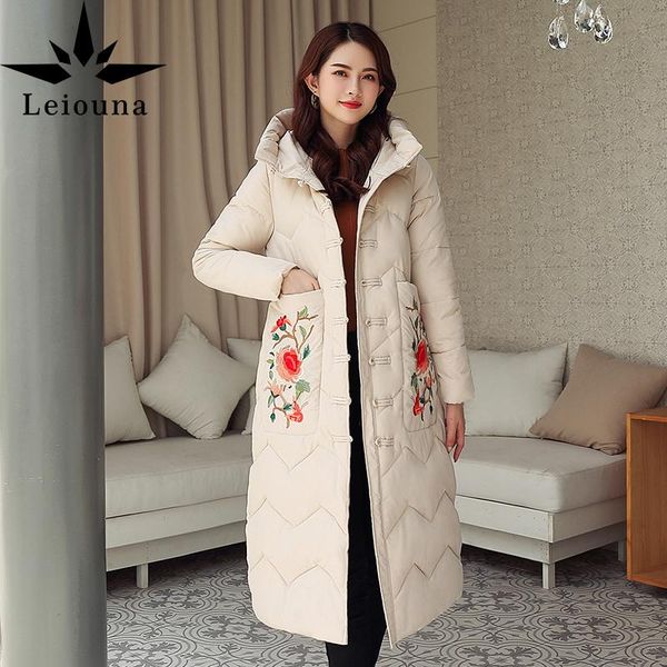 women's down & parkas leiouna plus size thicken embroidery long jackets 2021 fashion women winter coat warm elegant cotton padded jacke, Black
women's down & parkas leiouna plus size thicken embroidery long jackets 2021 fashion women winter coat warm elegant cotton padded jacke, Black