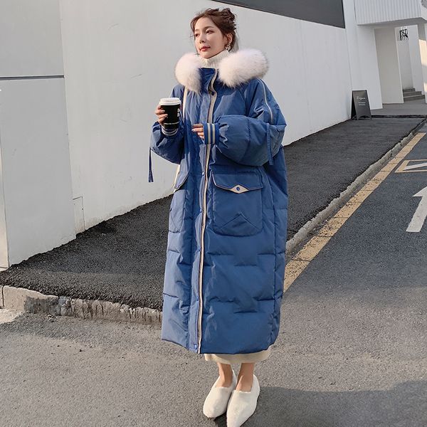 2021 new winter women's 90% white duck down long new with hood big leather neck single thick breasted cotton jacket 8y jn9w, Black
2021 new winter women's 90% white duck down long new with hood big leather neck single thick breasted cotton jacket 8y jn9w, Black