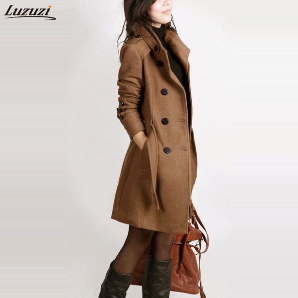 luzuzi long sleeve winter wool coat women europe style plus size casaco feminino ladies autumn new slim long woolen coats z5405 h jlloqx, Black
luzuzi long sleeve winter wool coat women europe style plus size casaco feminino ladies autumn new slim long woolen coats z5405 h jlloqx, Black