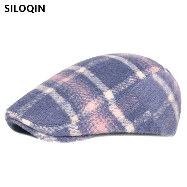 berets siloqin snapback cap winter women's hat novelty thickened warm elegant ladies casual hats adjustable size women brand, Blue;gray
berets siloqin snapback cap winter women's hat novelty thickened warm elegant ladies casual hats adjustable size women brand, Blue;gray