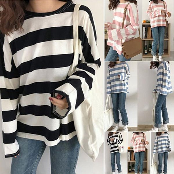 t shirt women 2020 striped print long sleeve t-shirt korean causal women camisas mujer black harajuku plus size shirt1, White
t shirt women 2020 striped print long sleeve t-shirt korean causal women camisas mujer black harajuku plus size shirt1, White