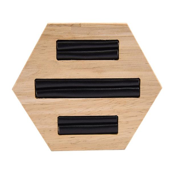 prettyia wood ring insert display holder tray jewelry organizer showcase, Pink;blue