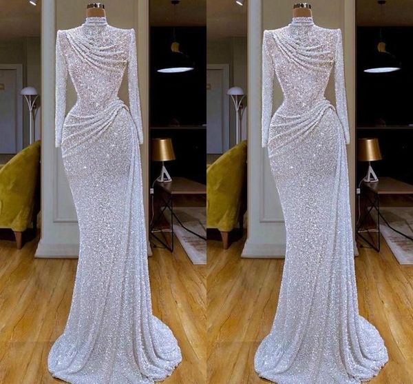 new arrival bling bling elegant mermaid evening dresses high jewel neck sequins long sleeve sweep train formal dress evening party gowns, Black;red
new arrival bling bling elegant mermaid evening dresses high jewel neck sequins long sleeve sweep train formal dress evening party gowns, Black;red