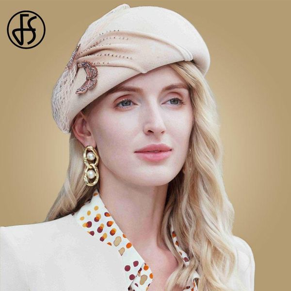 stingy brim hats fs 100% wool french beret for women wedding fedora hat veil butterfly berets 2021 winter blue lady felt pillbox, Blue;gray
stingy brim hats fs 100% wool french beret for women wedding fedora hat veil butterfly berets 2021 winter blue lady felt pillbox, Blue;gray