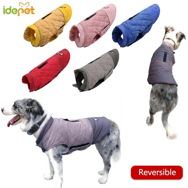 dog apparel fleece pet clothes for large warm dogs coat reversible jacket winter waterproof chihuahua products
dog apparel fleece pet clothes for large warm dogs coat reversible jacket winter waterproof chihuahua products