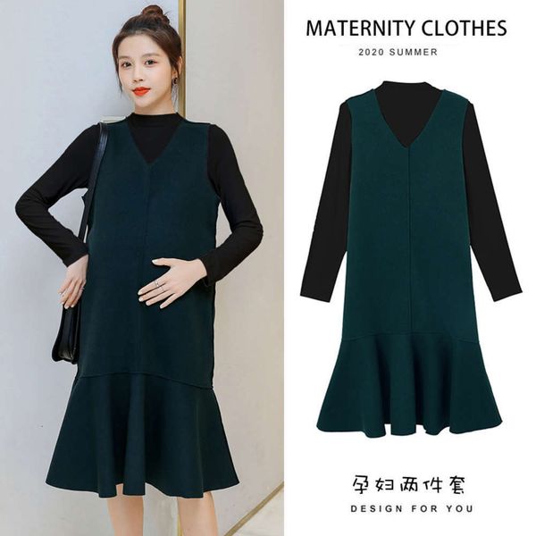 women suit pregnant fashion 2021 new go out net red loose sweater medium length autumn winter drs, White
women suit pregnant fashion 2021 new go out net red loose sweater medium length autumn winter drs, White