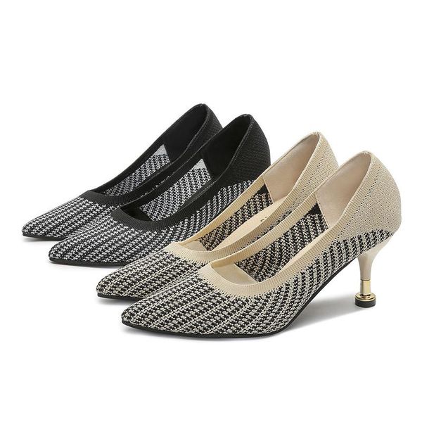 new arrival 2021 high heels party shoes fashion elegant elastic shoes women pumps evening pointed toe thin heels pump, Black
new arrival 2021 high heels party shoes fashion elegant elastic shoes women pumps evening pointed toe thin heels pump, Black