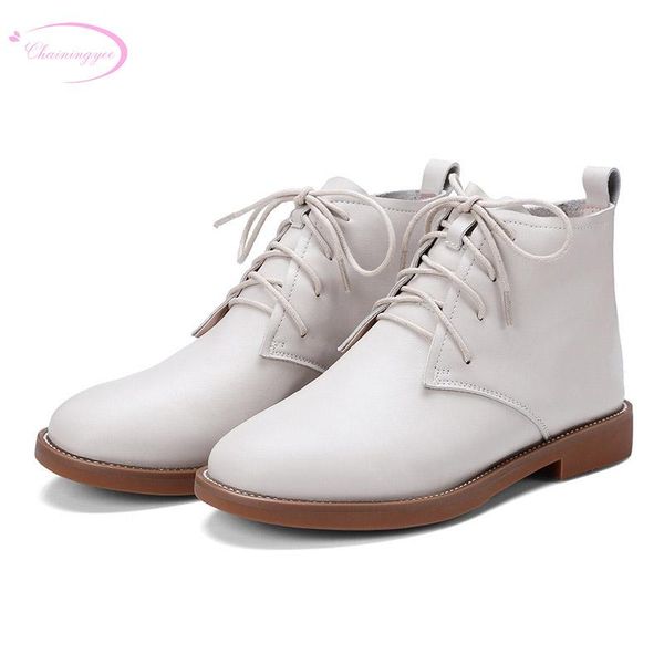 boots chainingyee college style real leather round toe ankle lace-up beige black green brown low heel women motorcycle
boots chainingyee college style real leather round toe ankle lace-up beige black green brown low heel women motorcycle
