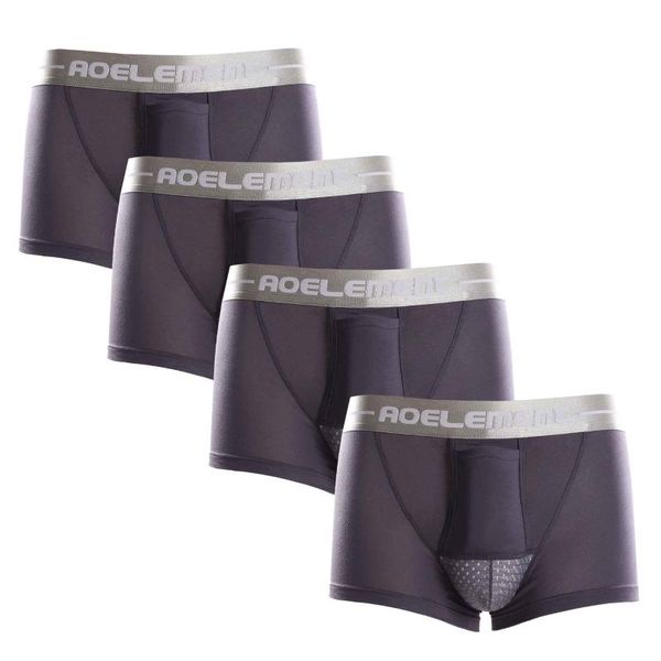 underpants 4 pcs men's modal soft underwear boxershort scrotum care function youth health seoul convex separation boxer, Black;white 
underpants 4 pcs men's modal soft underwear boxershort scrotum care function youth health seoul convex separation boxer, Black;white