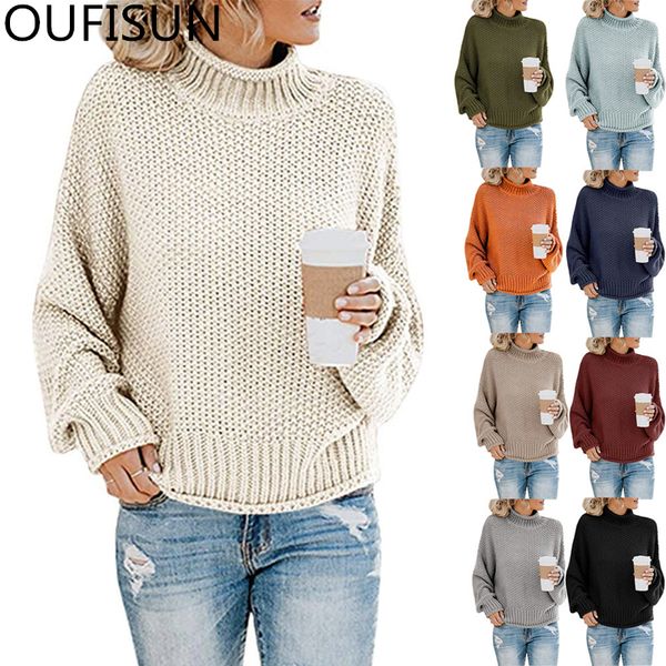 oufisun autumn winter turtleneck full sleeve femme sweaters fashion vintage solid loose sweaters pullovers casual womens sweater 201031, White;black
oufisun autumn winter turtleneck full sleeve femme sweaters fashion vintage solid loose sweaters pullovers casual womens sweater 201031, White;black