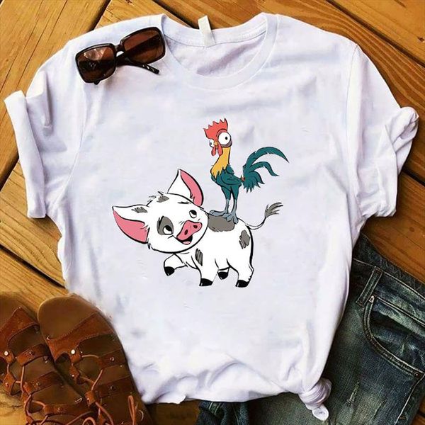 women t shirt funny chicken pig printed tshirt women short sleeve o neck tee shirt ladies female clothes graphic t shirt, White
women t shirt funny chicken pig printed tshirt women short sleeve o neck tee shirt ladies female clothes graphic t shirt, White