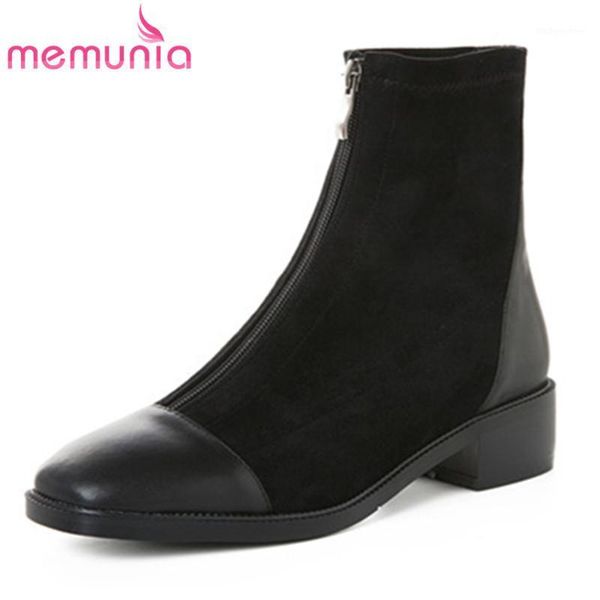 boots memunia autumn winter 2021 est women genuine leather +flock zip square heel casual shoes ankle black1, Black
boots memunia autumn winter 2021 est women genuine leather +flock zip square heel casual shoes ankle black1, Black