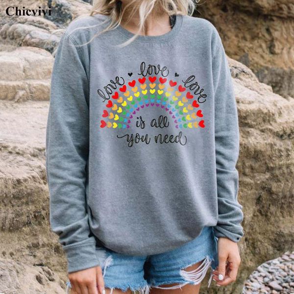 women's hoodies & sweatshirts 2021 casual rainbow letter print fashion crewneck long sleeve autumn winter loose pullovers, Black
women's hoodies & sweatshirts 2021 casual rainbow letter print fashion crewneck long sleeve autumn winter loose pullovers, Black