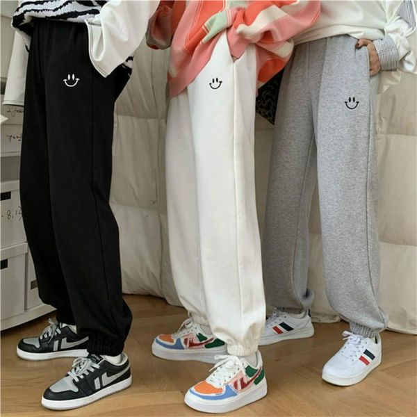 women's pants & capris autumn and winter korean version 2021 high waist slimming embroidery belt wild trousers sports casual, Black;white
women's pants & capris autumn and winter korean version 2021 high waist slimming embroidery belt wild trousers sports casual, Black;white