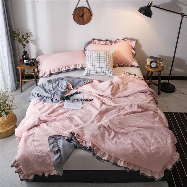 comforters & sets summer ruffle printed air condition pure color quilts soft bedspread blanket household bed cover cool quilt duvet for adul
comforters & sets summer ruffle printed air condition pure color quilts soft bedspread blanket household bed cover cool quilt duvet for adul