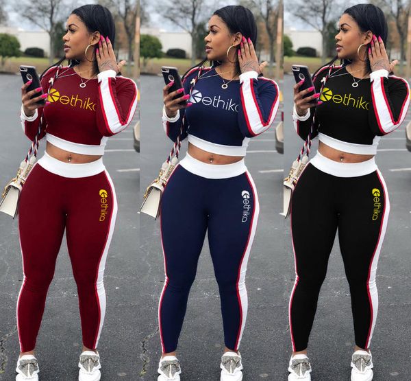 women tracksuit long sleeve t shirt leggings women's sports leisure letter printed two pieces sets 2020 new designers tracksuit clothin, Gray
women tracksuit long sleeve t shirt leggings women's sports leisure letter printed two pieces sets 2020 new designers tracksuit clothin, Gray