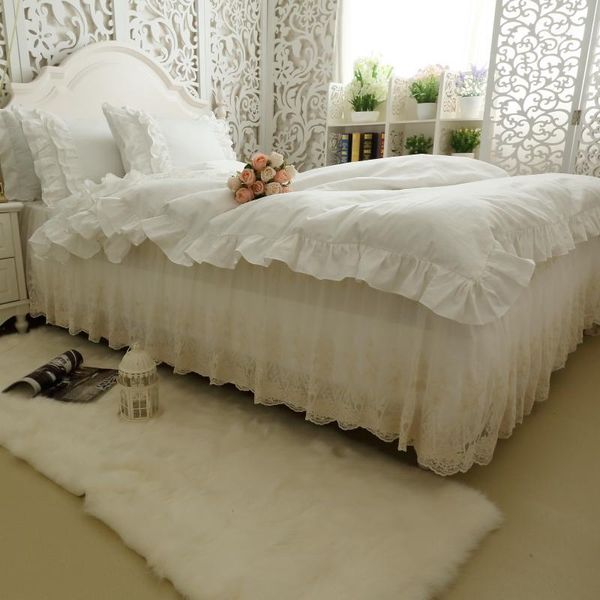 4pieces vintage ruffle girls princess beige color duvet cover bedding set lace bedskirt sheets 100%cotton twin king size1
4pieces vintage ruffle girls princess beige color duvet cover bedding set lace bedskirt sheets 100%cotton twin king size1